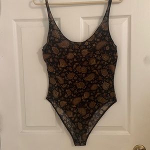Free People sz Sm paisley bodysuit!